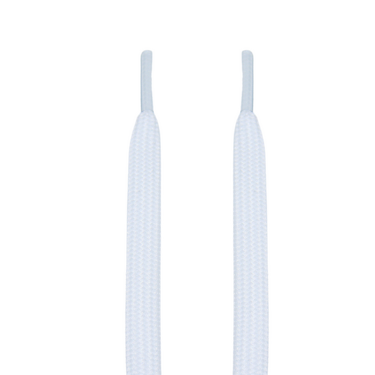 White Dunk Flat Shoelaces