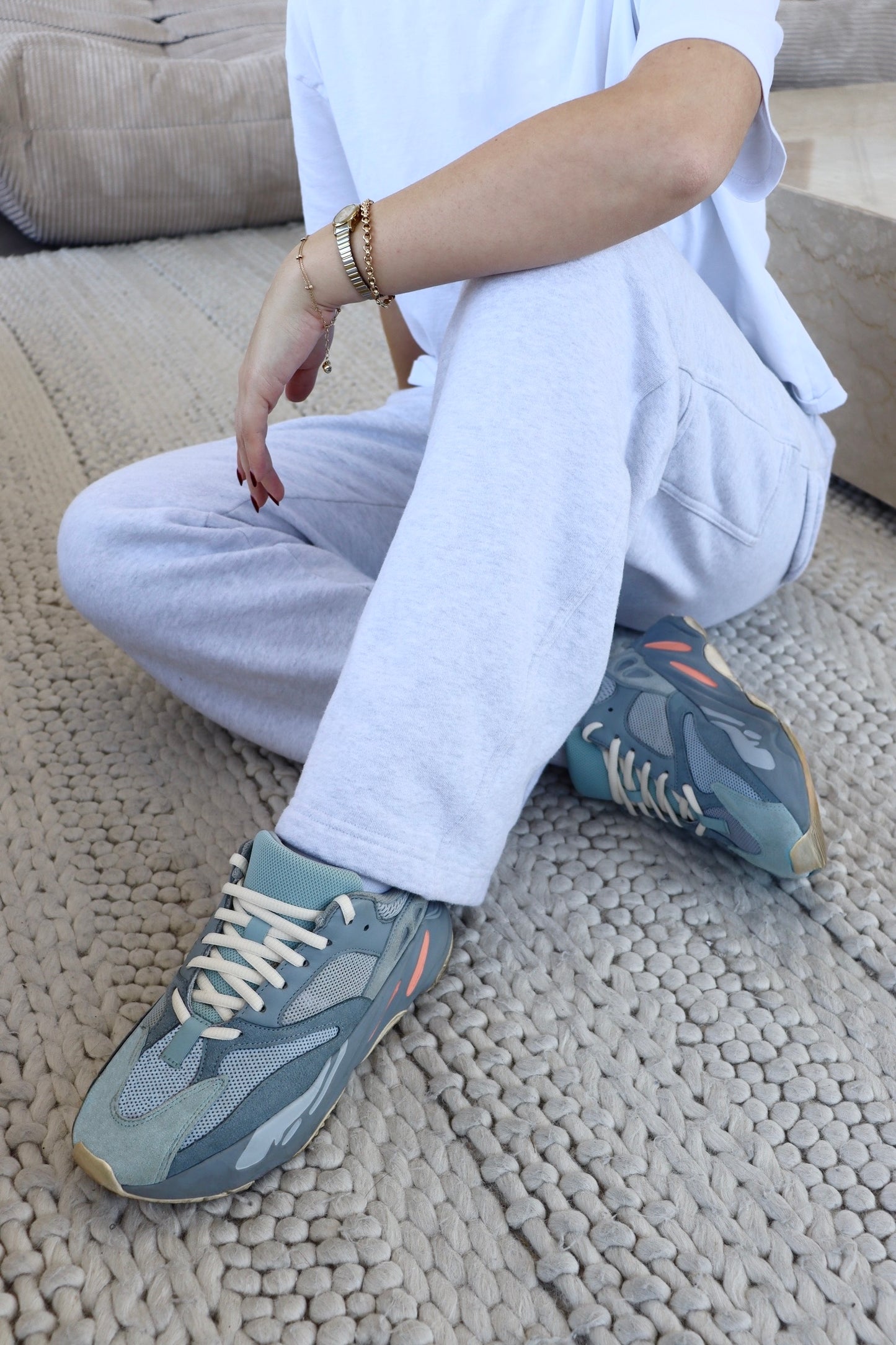 YEEZY 500/700 Analog White Oval Shoelaces