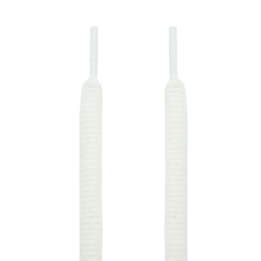 White SB Dunk Oval Shoelaces