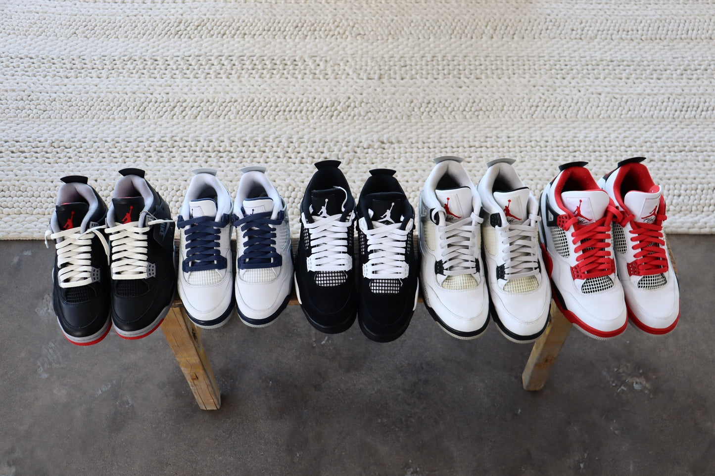 Varsity Red Jordan Flat Shoelaces