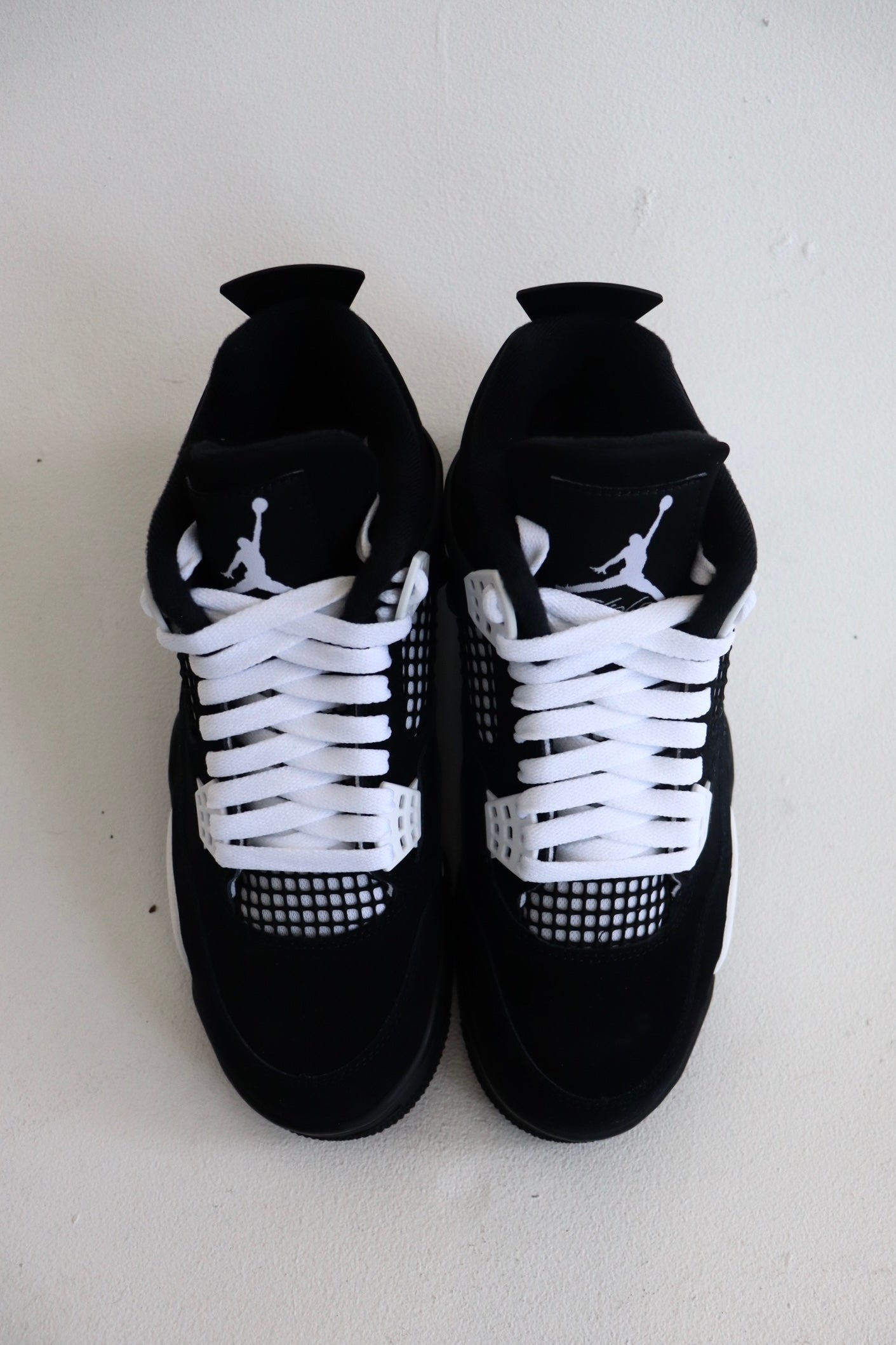 White Jordan Flat Shoelaces