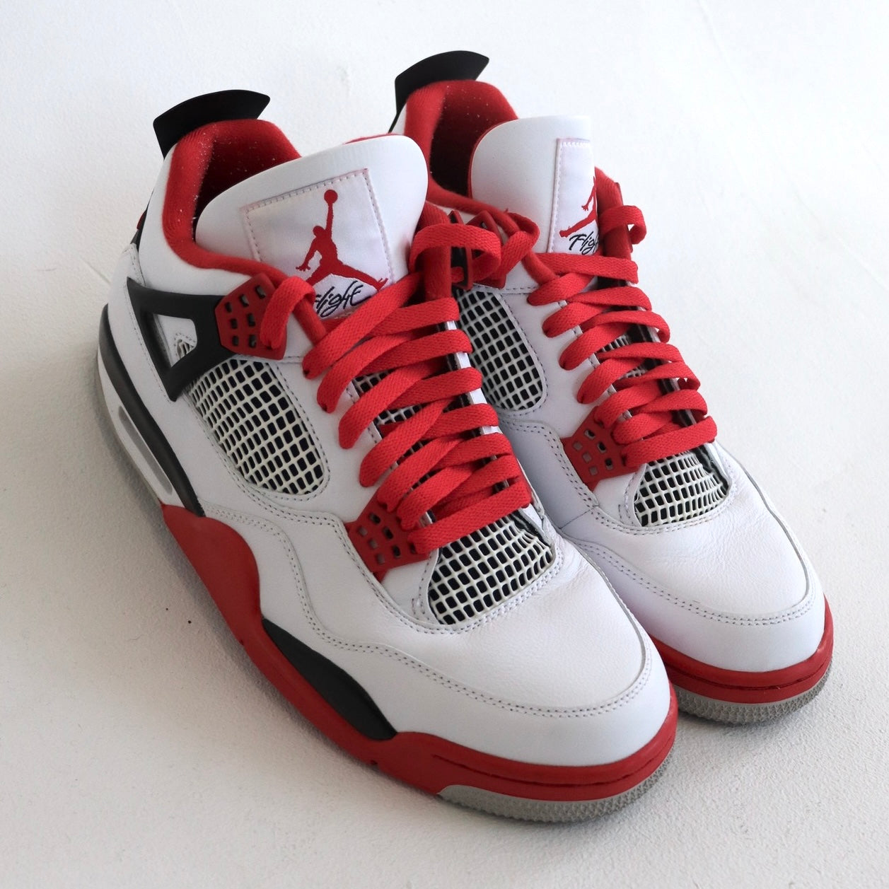 Varsity Red Jordan Flat Shoelaces