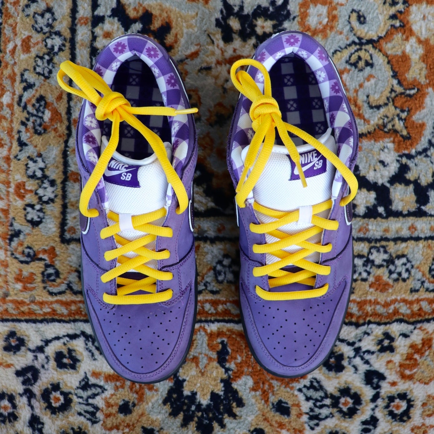 University Gold SB Dunk Oval Shoelaces